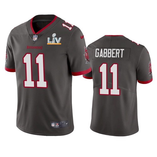 Men's Tampa Bay Buccaneers #11 Blaine Gabbert Grey 2021 Super Bowl LV Limited Stitched NFL Jersey